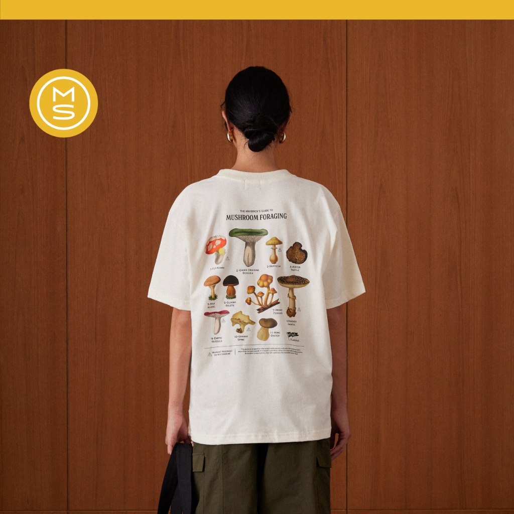Mustard Mushroom Tee - Off-White | เสื้อยืด ผ้านุ่มพิเศษ