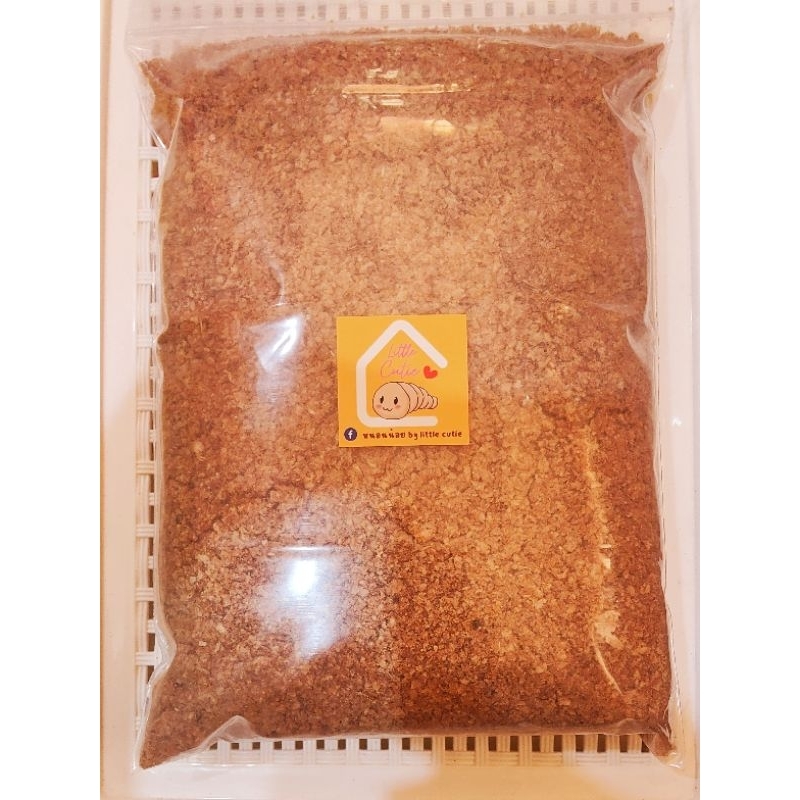 อาหารหนอนแว๊กซ์ อาหารสำหรับเลี้ยงหนอนแว๊กซ์ wax wormwax สูตรผสมน้ำผึ้ง บรรจุซอง 300,500,900 กรัม ไม่มีสารเร่งโต