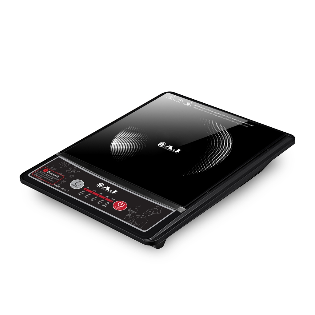 AJ IN-1300 เตาแม่เหล็กไฟฟ้า 80–270°C ปรับอุณหภูมิได้ แถมหม้อชาบู ฟรี! ประกัน 1 ปี