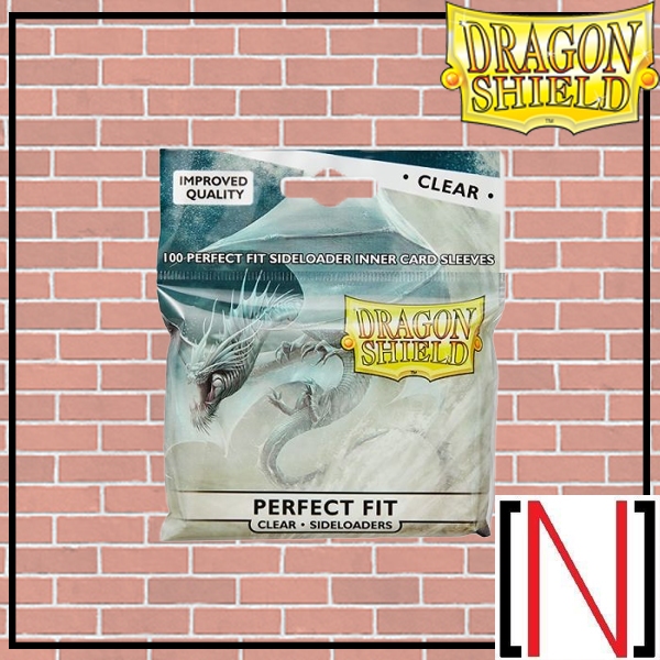 [Sleeve][ซองใส่การ์ด] Dragonshield Perfect Fit Clear Sideloaders [MTG][Pokemon][FFTCG][Dragon shield]