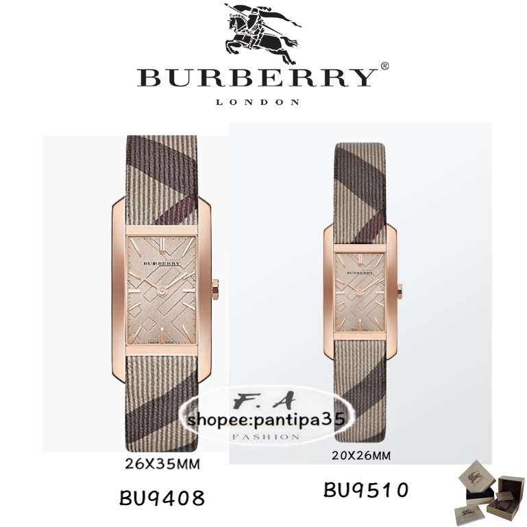 ไม่มีค่าจัดส่งค่ะ F.A Burberry นาฬิกาข้อมือผู้หญิงค่ะ แบรนด์เนม ของแท้ รุ่น BU9408 BU9510 แบรนด์ BurberryWatchbrandนาฬิก