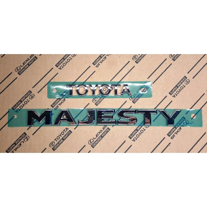 Logo Toyota Majesty Logo GRANDE ฝาท้าย ของแท้ Toyota