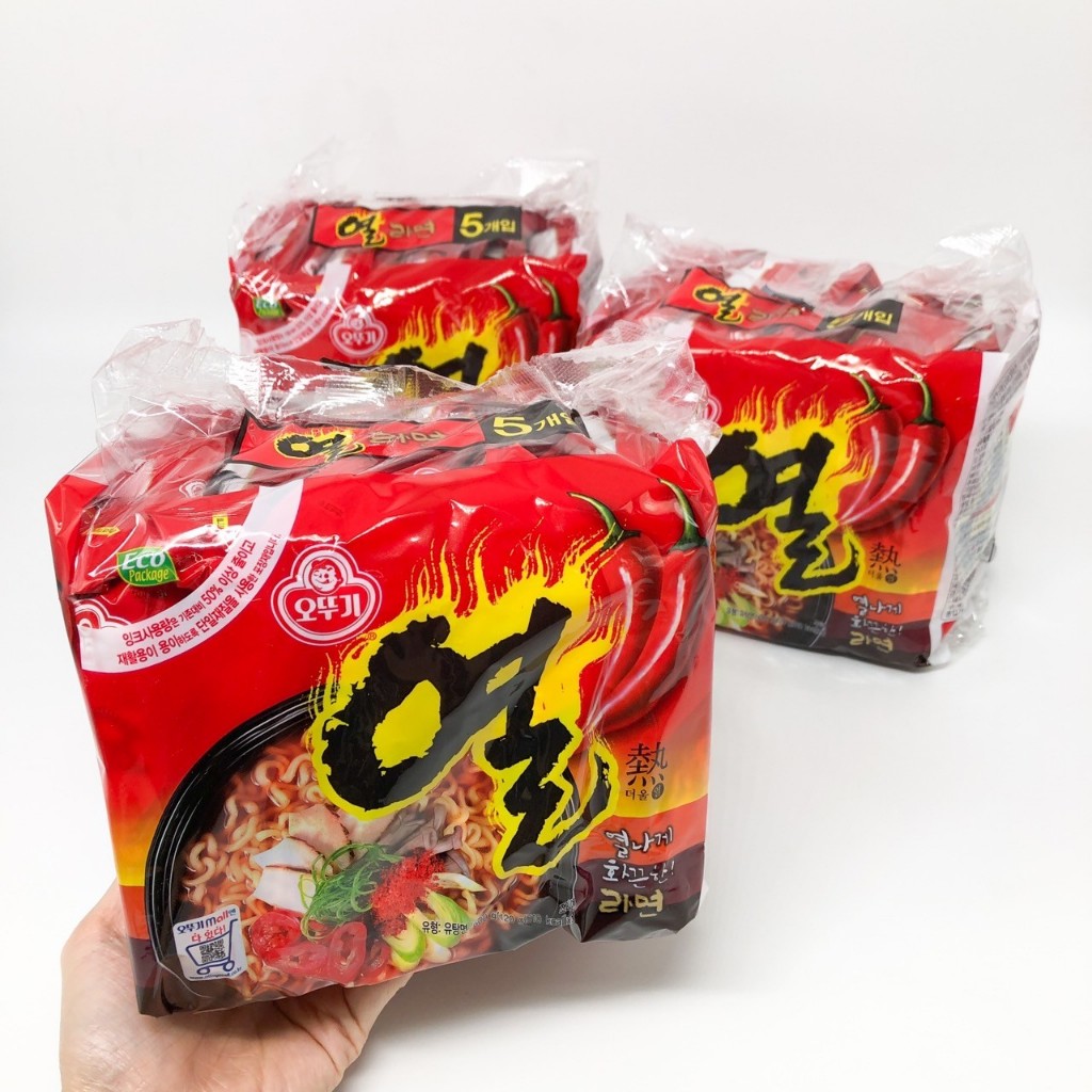 โอโตกิ 🔥 ยอลรามยอน 🔥 1 แพ็ค 5 ห่อ มาม่าเผ็ดเกาหลี บะหมี่กึ่งสำเร็จรูป 열라면 มาม่าเกาหลี Yeul Ramen