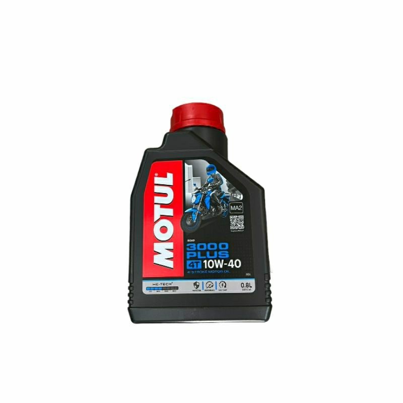 น้ำมันเครื่อง MOTUL 3000 PLUS 10W-40 0.8 ลิตร สำหรับเครื่อง 4 จังหวะ.8L liter Motul 3000 plus 10W-40