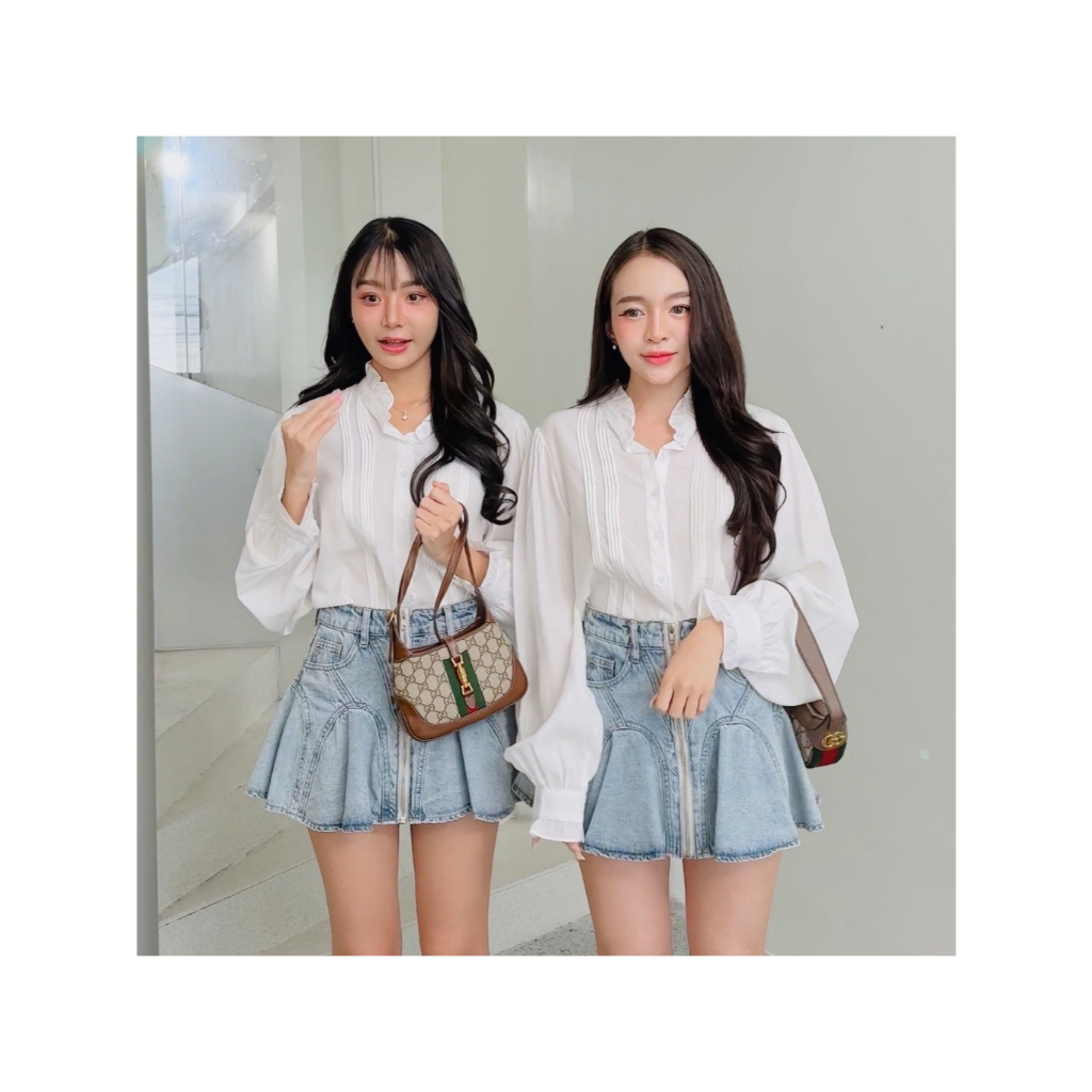CO0799 เสื้อเชิ้ตผ้านุ่มสไตล์ Korea