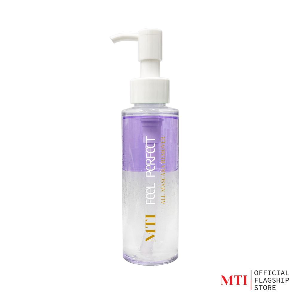 MTI Feel Perfect (LCAG1) โลชั่นทำความสะอาดเครื่องสำอางรอบดวงตา ลบมาสคาร่า ไม่มีสวนผสมของน้ำหอม ขนาด 120 มล.