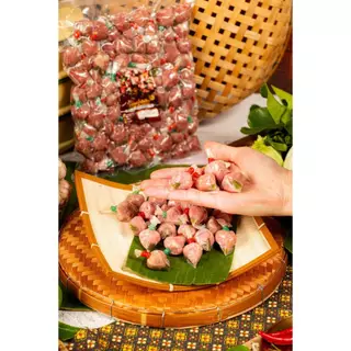 แหนมตุ้มจิ๋วเนื้อโฮมเมด และ เซ็ทพร้อมทำ ตำเส้นเล็ก