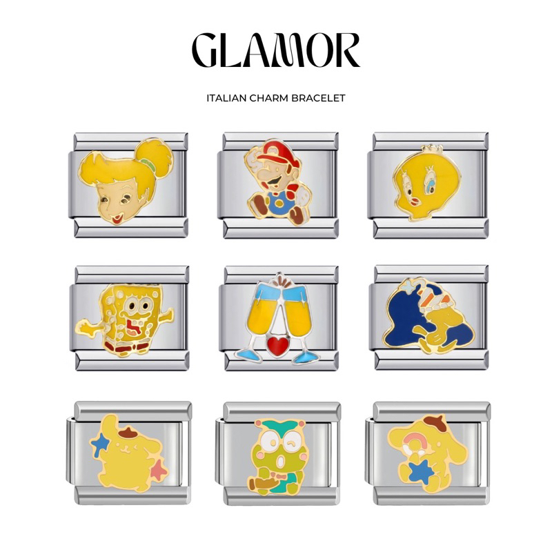ชาร์ม กำไล Italian Charm Bracelet