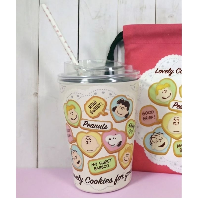 แก้วเก็บอุณหภูมิ Snoopy รุ่น limited พิมพ์นูน