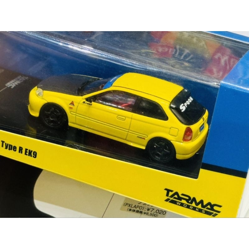โมเดลรถ spoon Honda Civic ek 3Door ek9 Car Model Collection แท้ tarmac ฮอนด้า ซีวิค โมเดลรถเหล็ก ราย