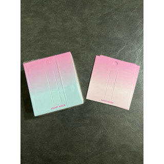 แผงกิ๊บ ชมพู ขาว ฟ้า 100 ใบ ขนาด 7x9 เซน กระดาษ สีสวย น่ารัก