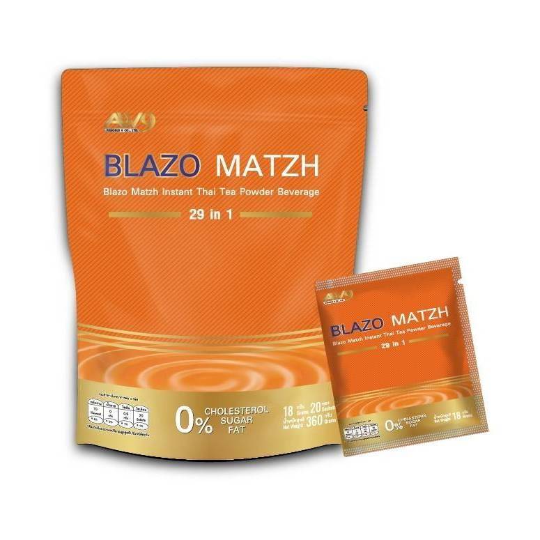 SET 1 ห่อ ชาไทย BLAZO MATZH ชาเพื่อสุขภาพ (BLAZO MATZH Mix Brand 29 IN 1) สิงค้าพร้อมส่ง
