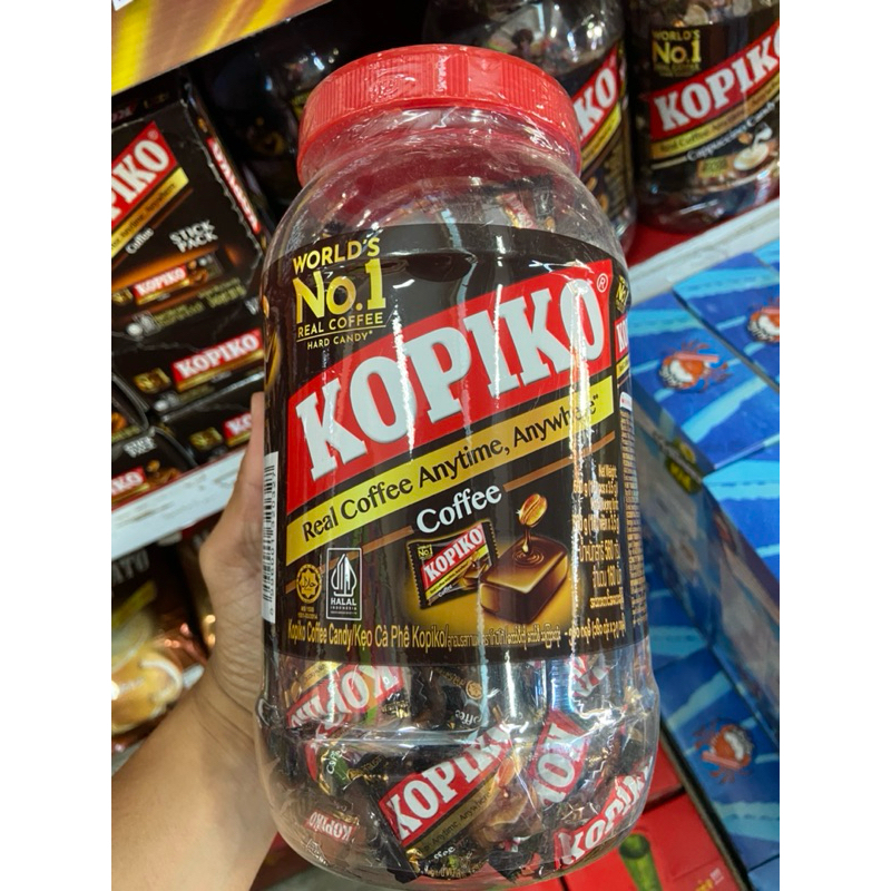 Kopiko candy ลูกอมโกปิโก้ รสกาแฟ/คาปูชิโน กระปุก 160 เม็ด