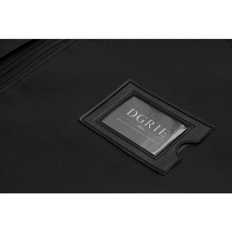 DGRIE กระเป๋าสูทสีดำ BLACK DGRIE GARMENT SUIT BAG LEATHER-CANVAS
