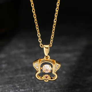 【ลดล้างสต๊อก】สร้อยคอทอง 12 นักษัตร สร้อยคอปีเกิด สร้อยและจี้ 18K สร้อยสแตนเลส เสริมดวง เสริมโชคลาภ ไม่ลอก ไม่ดำ ปรับขนาด
