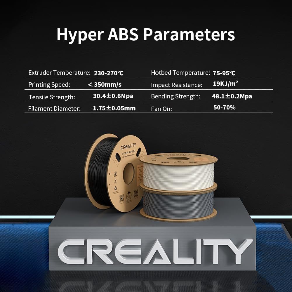 Creality Supply Hyper ABS Filament 1.75mm 1KG เส้นพลาสติก สำหรับเครื่องพิมพ์ 3 มิติ ของแท้ - รูปที่ 5
