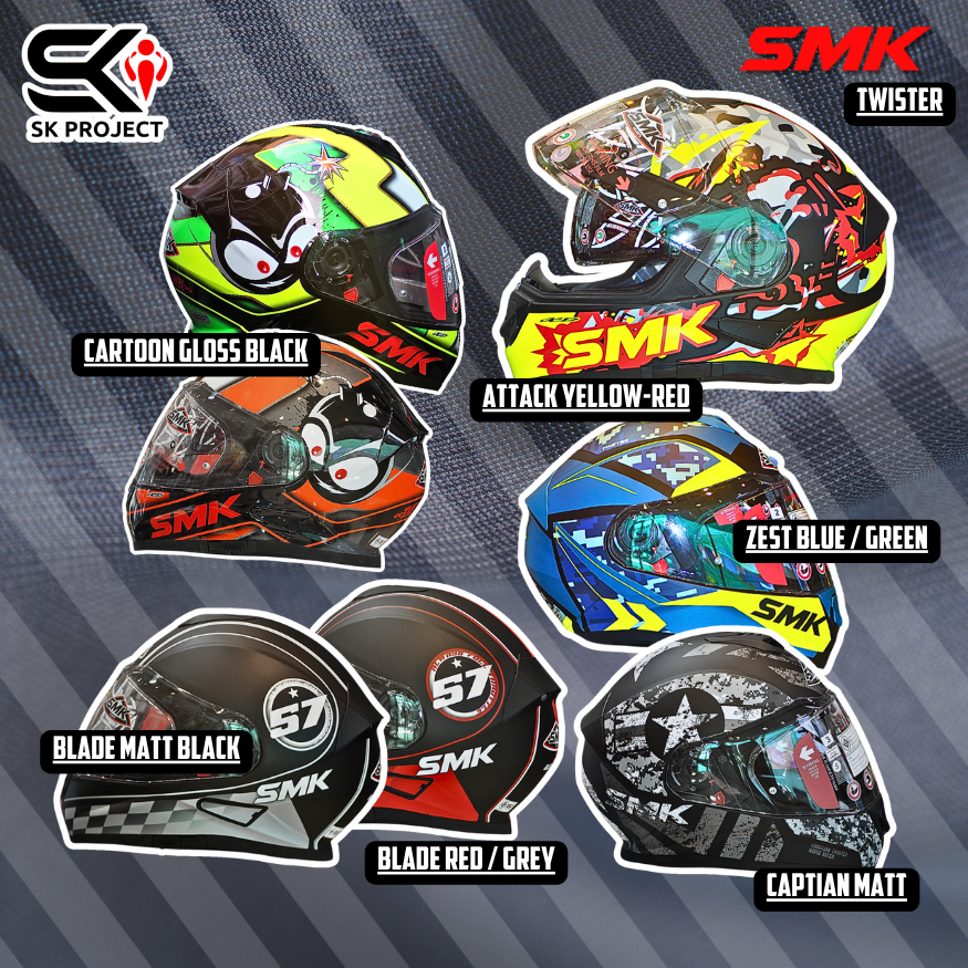 หมวกกันน็อค Smk รุ่น Twister SK PROJECT SHOP