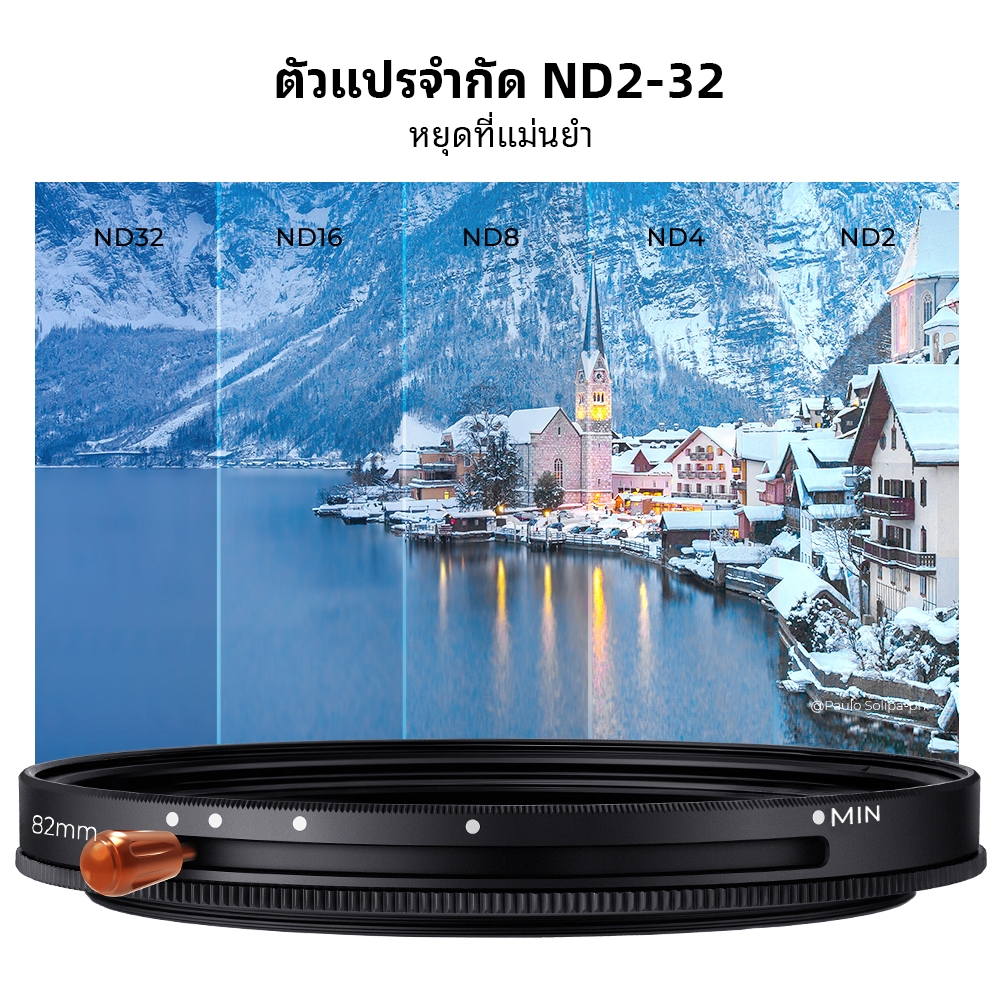 K&F CONCEPT NANO-X 8K HD การถ่ายภาพระดับมืออาชีพ CPL+ND2-32 ฟิลเตอร์เลนส์ 2-in-1