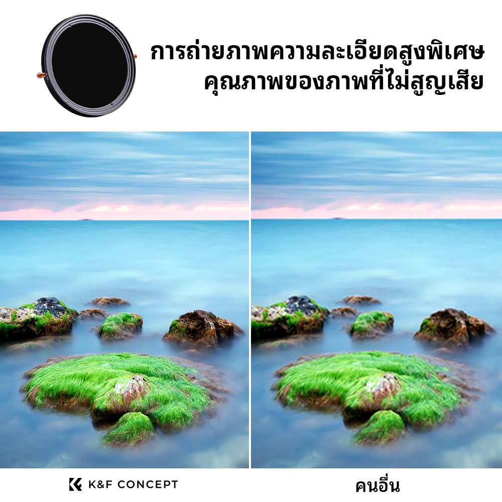 K&F CONCEPT NANO-X 8K HD การถ่ายภาพระดับมืออาชีพ CPL+ND2-32 ฟิลเตอร์เลนส์ 2-in-1