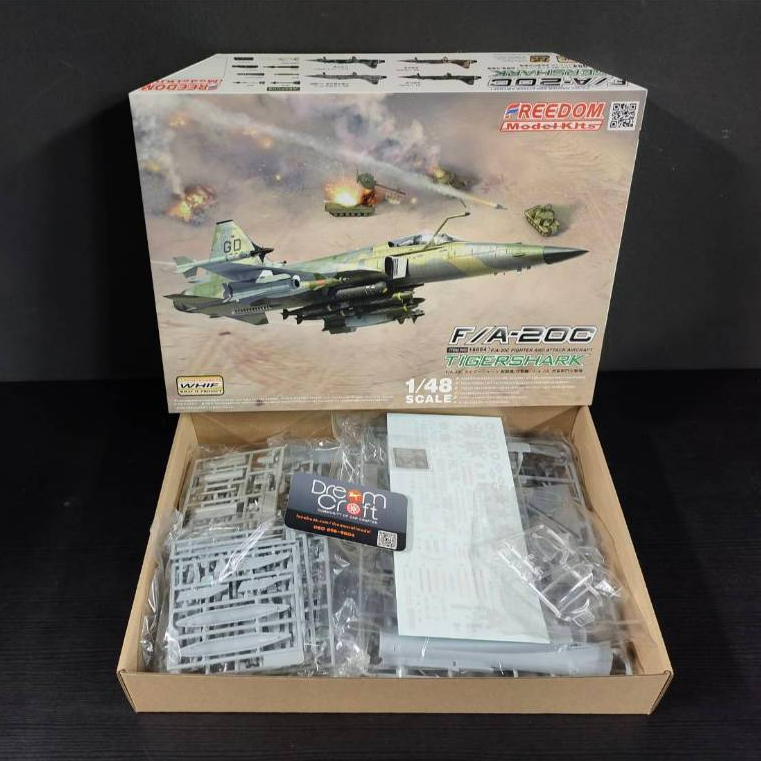 FREEDOM 18004 1/48 FA-20A/C TIGER SHARK / AG WEAPONS (โมเดลเครื่องบิน Model DreamCraft)