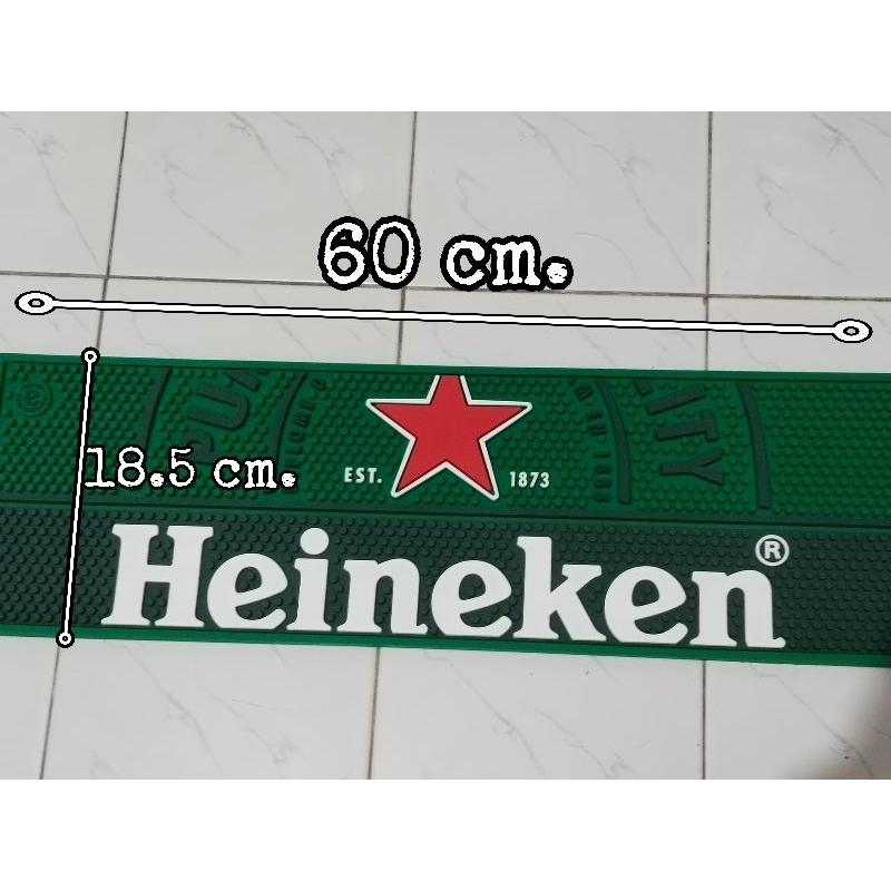 Bar mat แผ่นยางรอง เบียร์ Heineken Guinness Tiger งานแท้ งานใหม่ งานหายาก
