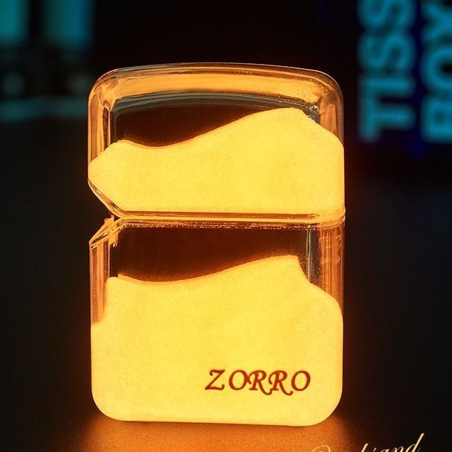 ♞,♘ไฟแช็ค Zorro ใหม่ ทรายดูดเรืองแสง ปรับแต่งเฉพาะตัว ทันสมัย กันลม ทันสมัยและระดับไฮเอนด์