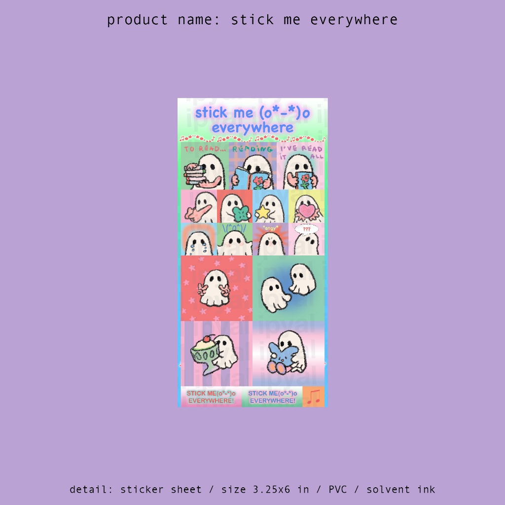 stick me everywhere / sticker sheet