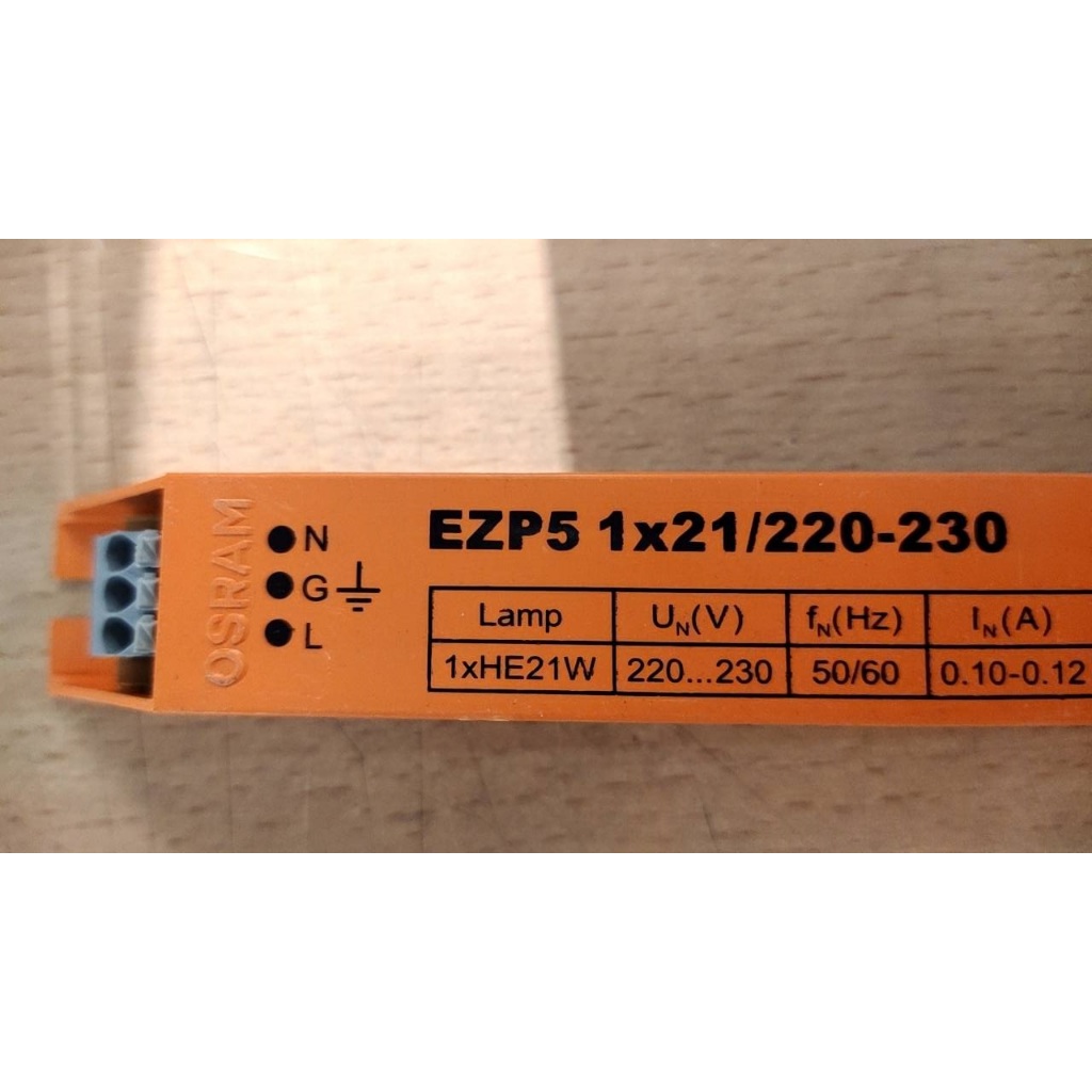 EZP5 1X21/220-230 Electronic Ballast for T5 1x21W Osram
