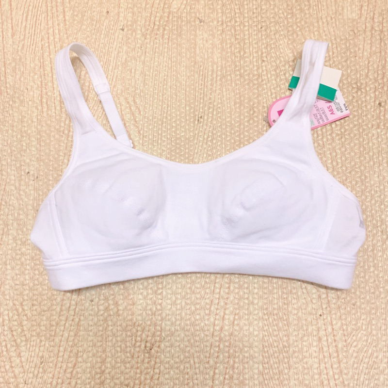 Wacoal Bloom Step 3 ชุดชั้นในสำหรับเด็ก ไม่มีโครง แบบเรียบ รุ่น WB1X50 สีขาว (WH)