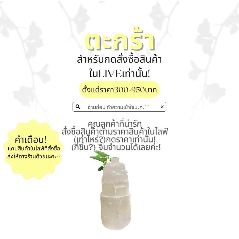 ตะกร้าเหลือง🌼  ราคา 300-950บาท!💌สำหรับกดสั่งซื้อสินค้าที่รับในLiveเท่านั้น‼️