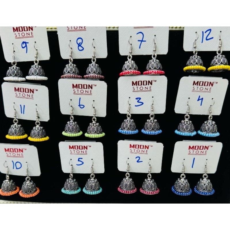 ต่างหูอินเดีย ระฆังเล็ก สไตล์โบฮีเมียน ขนาด 3×2.5ช.ม สินค้าพร้อมจัดส่ง