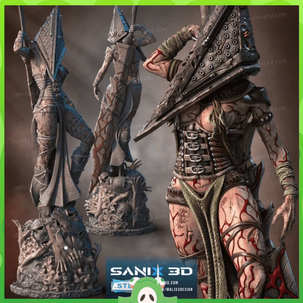 [Sanix3D] Lady Pyramid Head (Silent Hill Fan Art) ทั้งตัว โมเดลเรซิ่น3D print งานแฟนอาร์ต