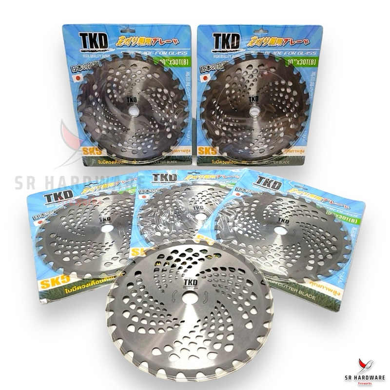 ใบเลื่อยวงเดือน TKD ญี่ปุ่นแท้ 10“x30T ใบตัดหญ้า ใบเลื่อย ใบมีด ติดเล็บ ฟันติดคาร์ไบด์ หนา คม ทน แข็งแรงทนต่อการใช้งาน