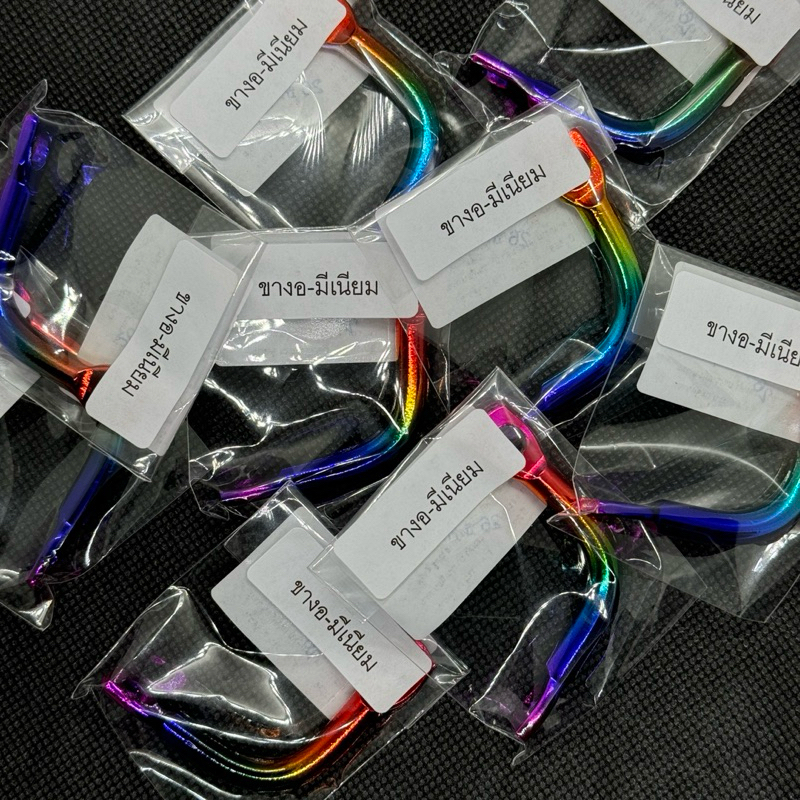 ขางอยึดปั๊มลอยมีเนียม ดำ แดง รุ้ง - รูปที่ 3