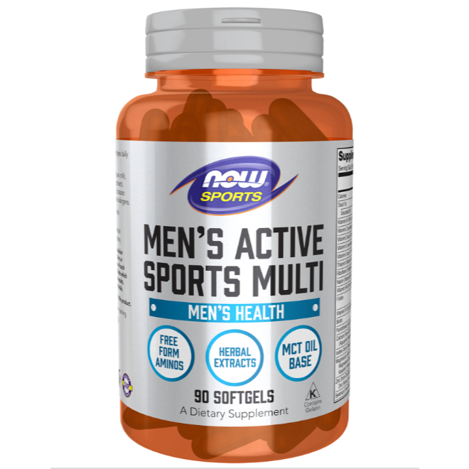 NOW Sports Men's Active Sports Multi 90 / 180 Softgels by NOW SPORTS