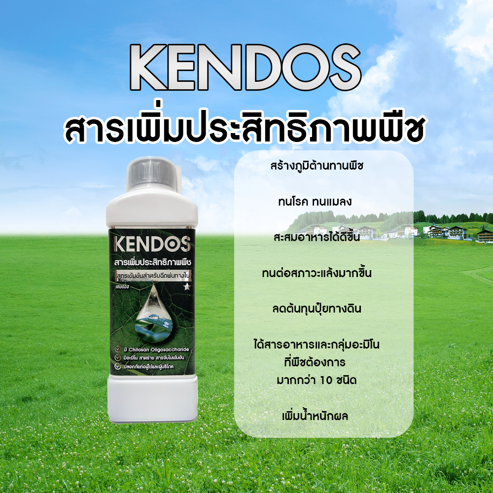 วัคซีนพืช Kendos ติดดก โรคน้อย ใช้ Kendos ดูแลพืชให้แข็งแรง ทนต่อโรคได้ดีขึ้น ( 1ลิตร )