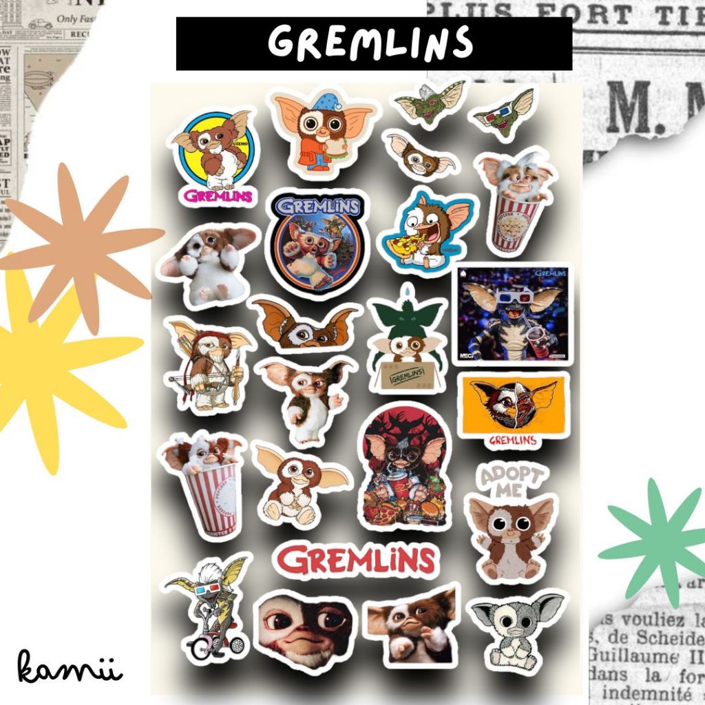 GREMLINS - สติกเกอร์ GREMLINS เคลือบกันน้ำ - KAMII