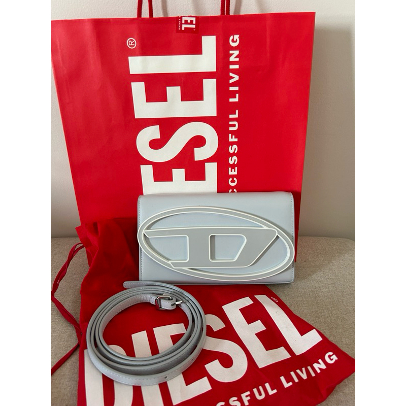 Diesel Wallet bag in mirrored leather
