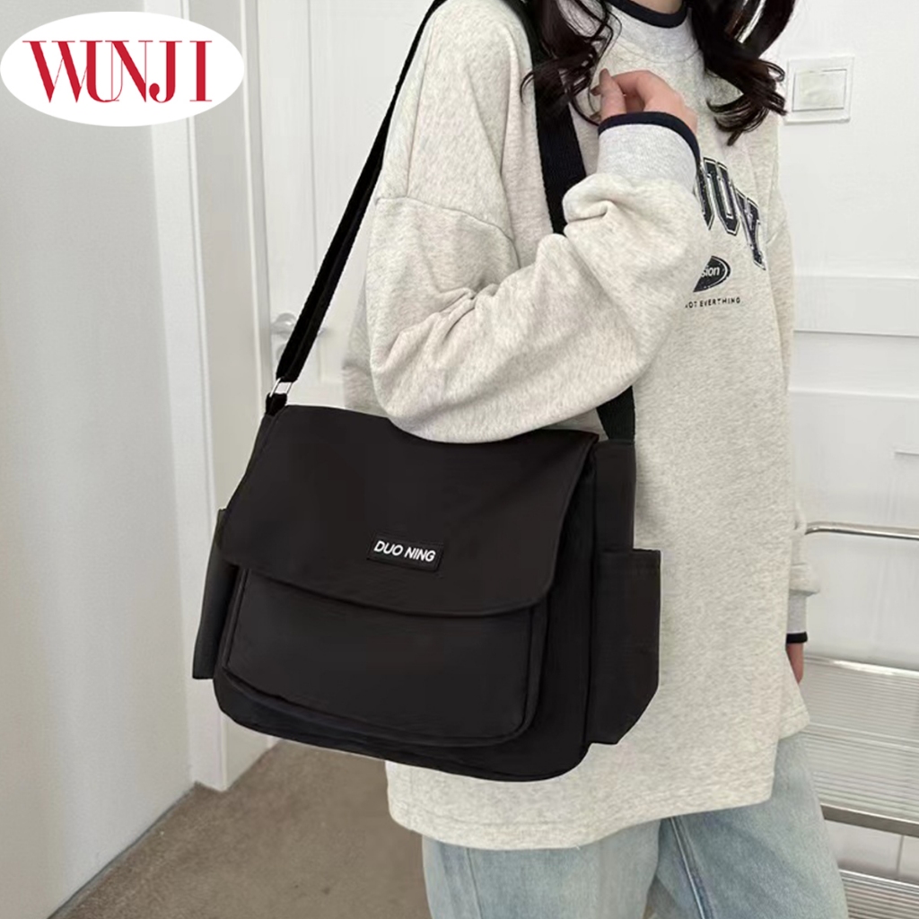 กระเป๋าสะพายไหล่ ความจุขนาดใหญ่ ขาว สำหรับผู้ชายและผู้หญิง[J8300]