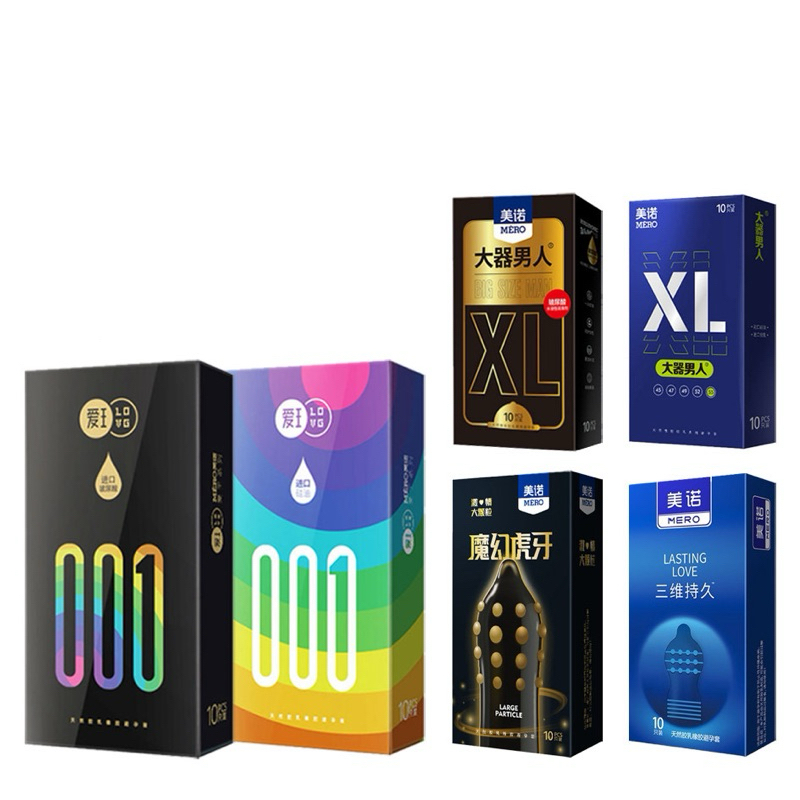 ถุงยางอนามัย บาง 0.01 หลายแบบ ขนาด 49-55 มม.