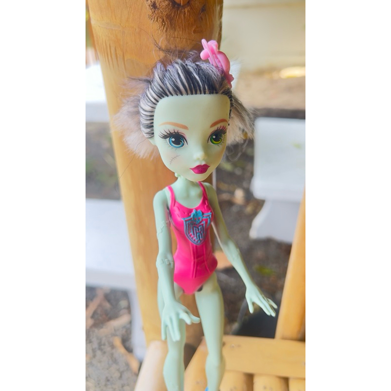 Monster High Frankie Stein Doll 11" 2015 Blue Shoes Mattel ของแท้ มือสองสภาพนางฟ้า