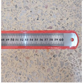 ไม้บรรทัดเหล็กสแตนเลส 24 นิ้ว หรือ 60 เซนติเมตร(ชิ้น)