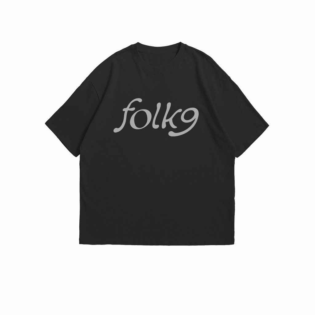 เสื้อวง FOLK9 ลายโลโก้ FOLK9 (เสื้อสีดำ)
