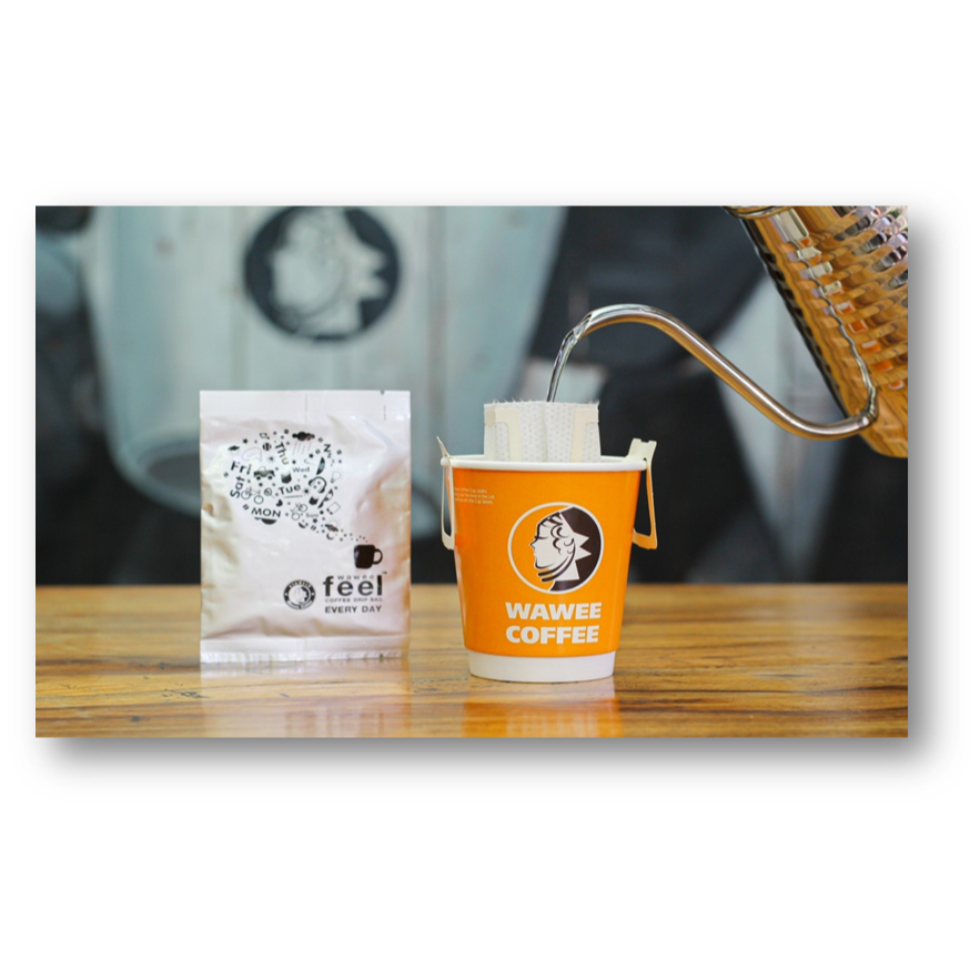 WAWEE COFFEE Drip Cup 3 Cup/Pack กาแฟวาวีคั่วบด บรรจุซองดริป 3 แก้ว/แพ็ค