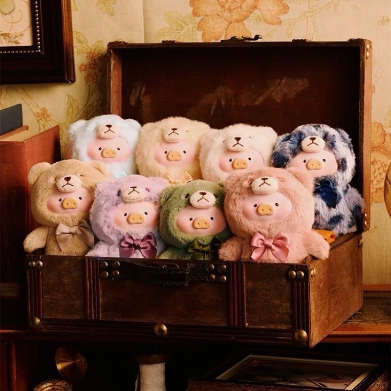 พร้อมส่งในไทย ใช้โค้ด30%ได้ พวงกุญแจห้อยกระเป๋า หมู Teddy lulu แบบ1จุ่ม