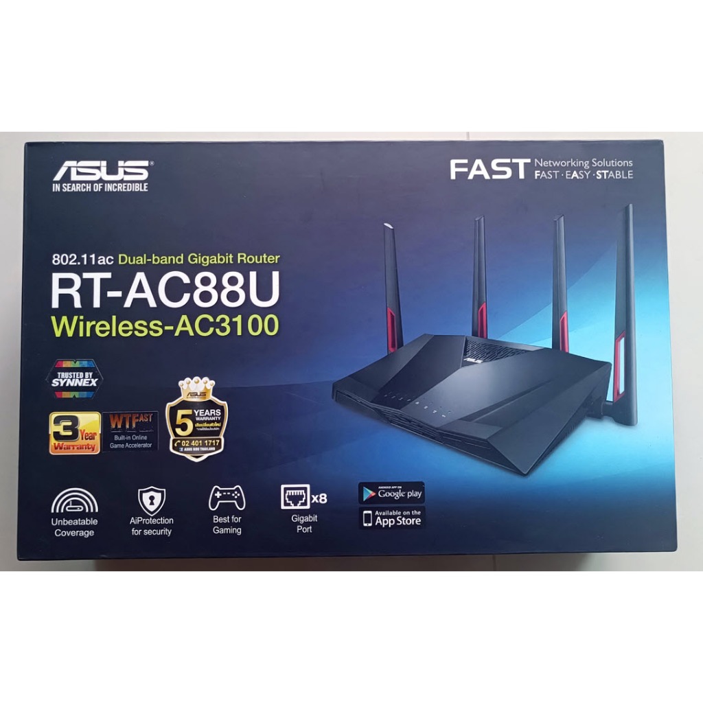 เราเตอร์ ASUS RT-AC88U Dual-Band Wireless-AC3100