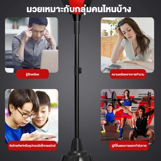ปรับความสูงได้อุปกรณ์ชกมวยเป้าล่อสำยลูกบอลชกมวยสำหรับซ้อมชกมวยการฝึกอบรมมวยตอบสนองอุปกรณ์มวยที่บ้านเป้าหมายสำหรับเด็กแล