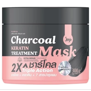 ส่งฟรี/มีไลฟ์ (1 แถม 1)JOJI SECRET YOUNG - Charcoal Keratin Treatment Mask (300g.) ทรีทเม้น หมักผม