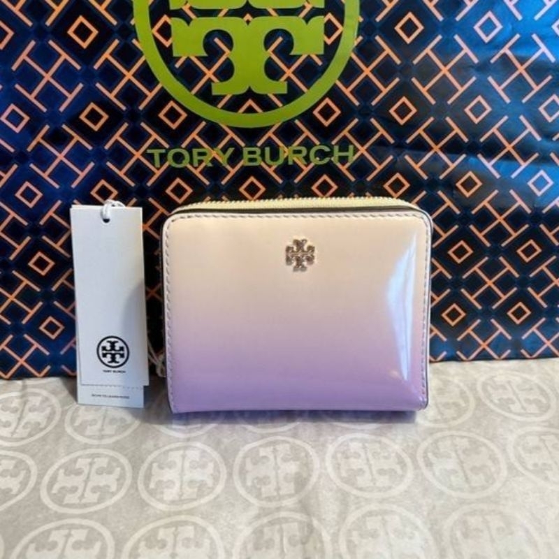 Tory Burch Emerson Mini Wallet กระเป๋าสตางค์ใบสั้นหลายสี.