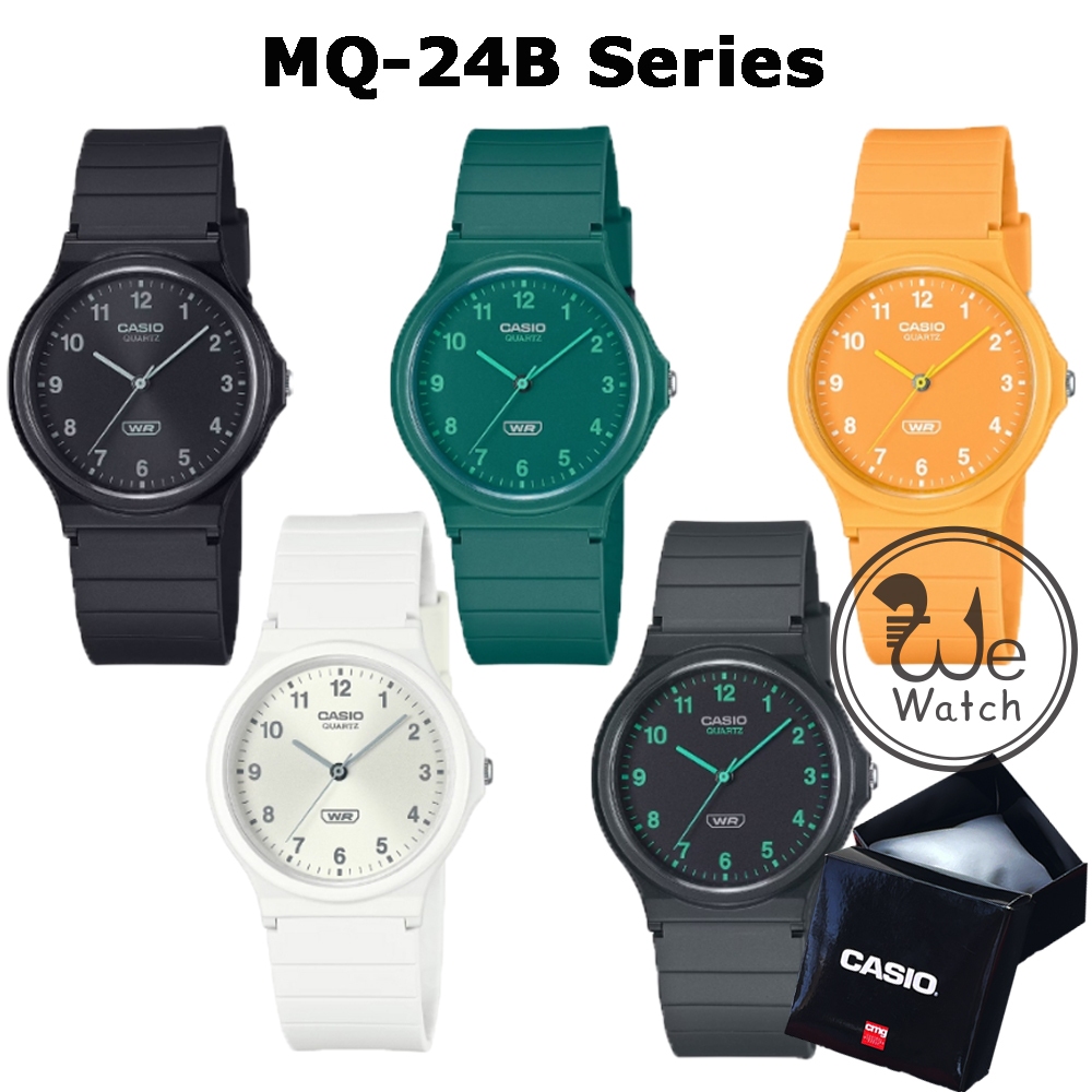 !!ประกัน1ปีและกล่อง CMG!! CASIO รุ่น MQ-24B นาฬิกาผู้ชาย ผู้หญิงใส่ได้ ขนาด 34 มม. MQ24 MQ24B MQ-24